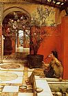 Sir Lawrence Alma-tadema Famous Paintings - An Oleander